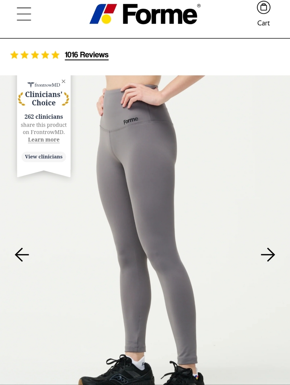 NWOT Sz M Grey Forme Leggings WITHOUT Pocket